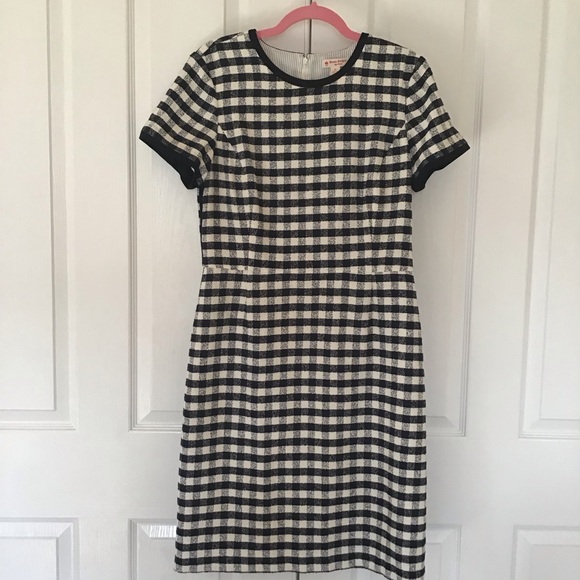 Brooks Brothers Dresses & Skirts - Brooks Brothers Navy and White Gingham Short Sleeve Dress with Contrast Trim